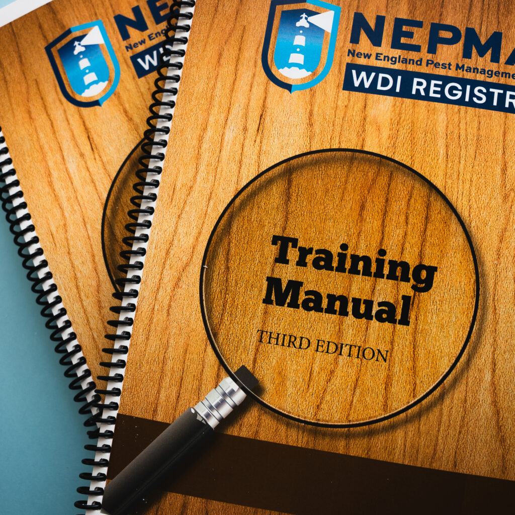 Coil-bound training manual with printed cover