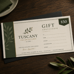 Gift Certificates